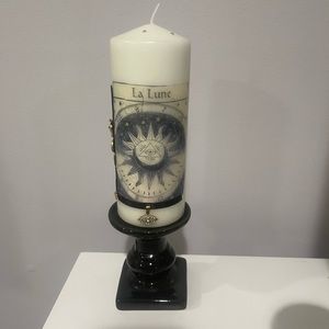 Sun and moon candle